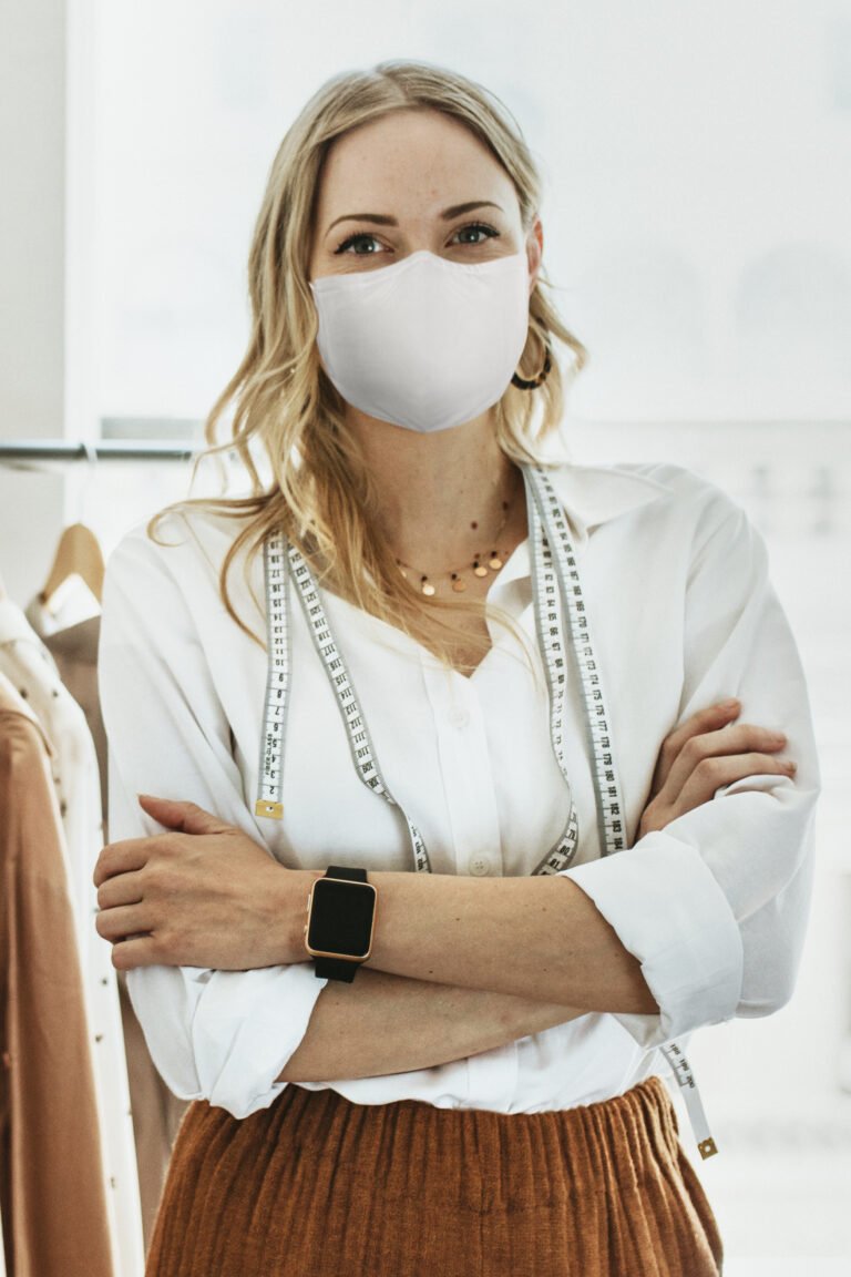 designer face mask studio show room